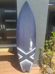 Chilli Peppa Twin Fin Surfboard Carbon