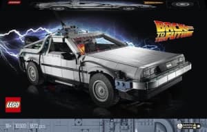 New LEGO Icons Back to the Future Time Machine 10300