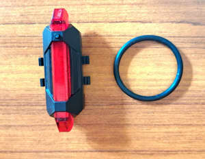 USB rechargeable bike light bike light with rubber band 