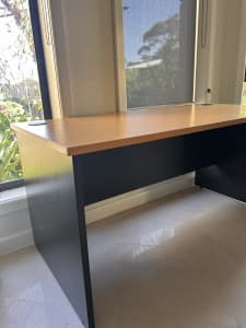 Large Brown & Black Desk