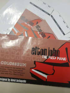 Elton John Red Piano Concert Tickets 2008