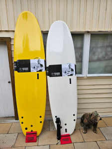 surfboards, learner- all with free leash