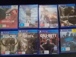 Playstation 4 ps4 games $5 each pick up