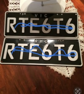 Personalised vic number plates 
