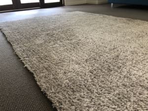 Floor rug - Taupe - polyester/cotton