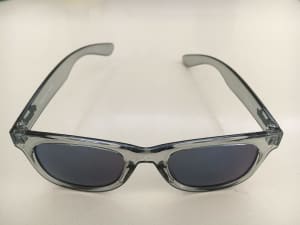 Mambo Unisex Stack Cat Kids Sunglasses Crystal Grey Mirrored Lens