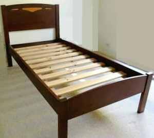 beautiful single bed with mattress, $150