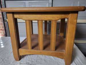 Wood side / lamp table