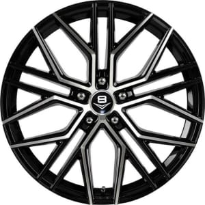 20" V8 V-46 Black Machined Face Alloy Mag Wheels. Tyre Packages avail