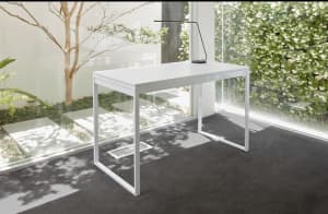 Aero Design SD white powder coated desk 1350mm