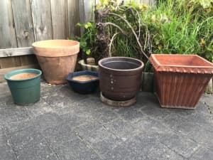 USED - 5x LARGE Garden Pot Plant Holders - $89 (lot)