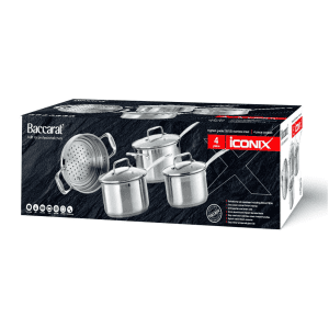 Baccarat iconiX 4 Piece Stainless Stell Cookware Set RRP $729