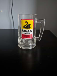 Vintage Swan Lager Beer Glass Mug