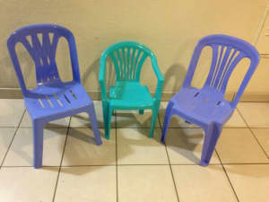 Three chairs kid size for sale