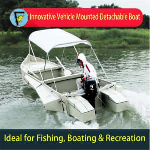 BRAND NEW Innovative Vehicle Mounted Detachable Boat -