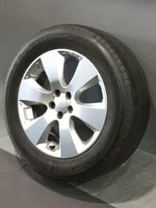 SUBARU OUTBACK/ FORESTER 17" GENUINE ALLOY WHEELS AND TYRES