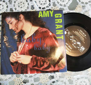 Synth Pop - AMY GRANT Baby Baby Vinyl 7 Inch 1991