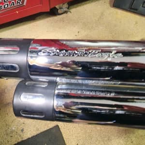Screaming Eagle Exhaust from a 2009 Harley Fatbob