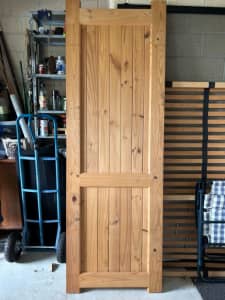 Pine Timber Pantry, Scullery, Powder Room Barn-style Door - Internal