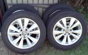 Tyres MICHELIN 205/55R16 x 4, Original VW Golf Wheels