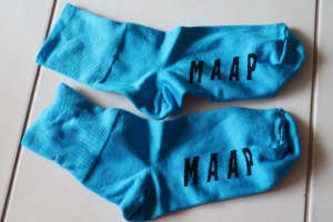 Bright Blue MAAP Shoe Covers Over Sock New Unused S/M 