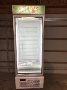 Glass front door fridge