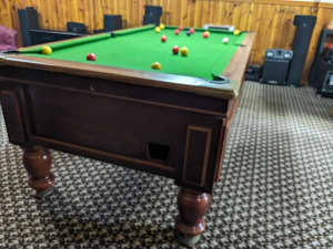 7ft slate pool table