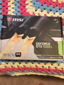 Gaming graphics card MSI NVIDIA GEFORCE GTX 1050 TI 4GB GDDR5