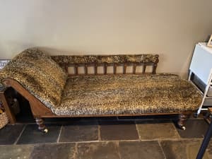 Large Antique Chaise Lounge
