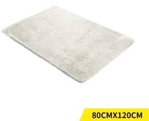 Soft Shag Shaggy Rug Carpet 80 cm x 120 cm Cream