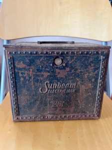 Vintage Sunbeam Iron Original Metal Box