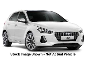 2017 Hyundai i30 PD MY18 SR D-CT Premium Polar White 7 Speed Sports Automatic Dual Clutch Hatchback