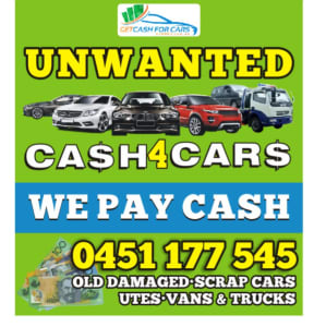 WE PAY TOP DOLLAR FOR ALL OLD CARS VANS UTES AND TRUCKS