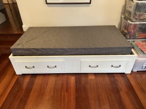 Pottery Barn Belden Single Bed with matching end of bed dressers
