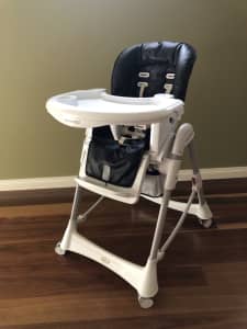 steelcraft messina deluxe high chair onyx