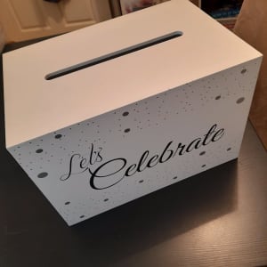 Card box for birthdays weddings etc
