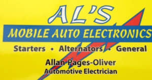 ** Al's Mobile Auto Electrical** Auto Electrician