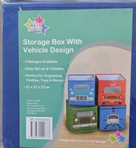 *NEW* Kids vehicle themed storage box. $5 each. pick up Merrimac