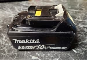 Makita 18V 3.0Ah Li-ion Cordless Battery, Genuine (not a cheap copy)