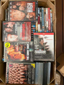 Bulk box of DVDs (70 Approx.) in Good to Very Good Condition