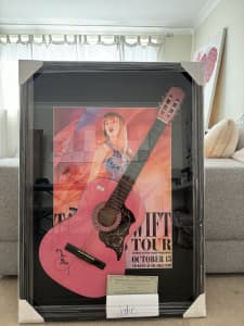 Framed Taylor swift guitar