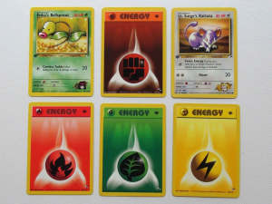 Pokemon 1st Edition GYM HEROES Cards x 6 from 2000