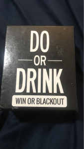 Do or drink win or blackout alcohol game card game