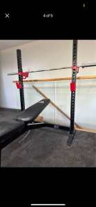 Bench with barbell