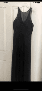 Black full length dress