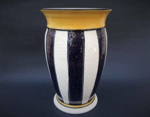 Australian Studio Pottery Vase Hand-Painted Signed