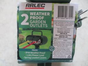 ARLIC WEATHER PROOF GARDEN OUTLETS NEW Birkdale 4159