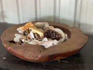 XL Large Bali Balinese Decor Timber Teak Root Wood Bowl