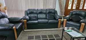 LEATHER COUCH ($600)