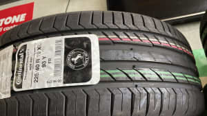 CONTINENTAL 255/35R19 96Y CSC5 MOE SSR $375ea fitted and balanced.